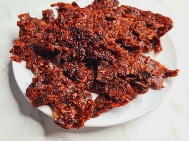 Fire-roast — step 4 of making kilishi